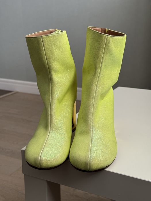 Черевики Maison Margiela Crushed Heel Glitter Ankle Boots