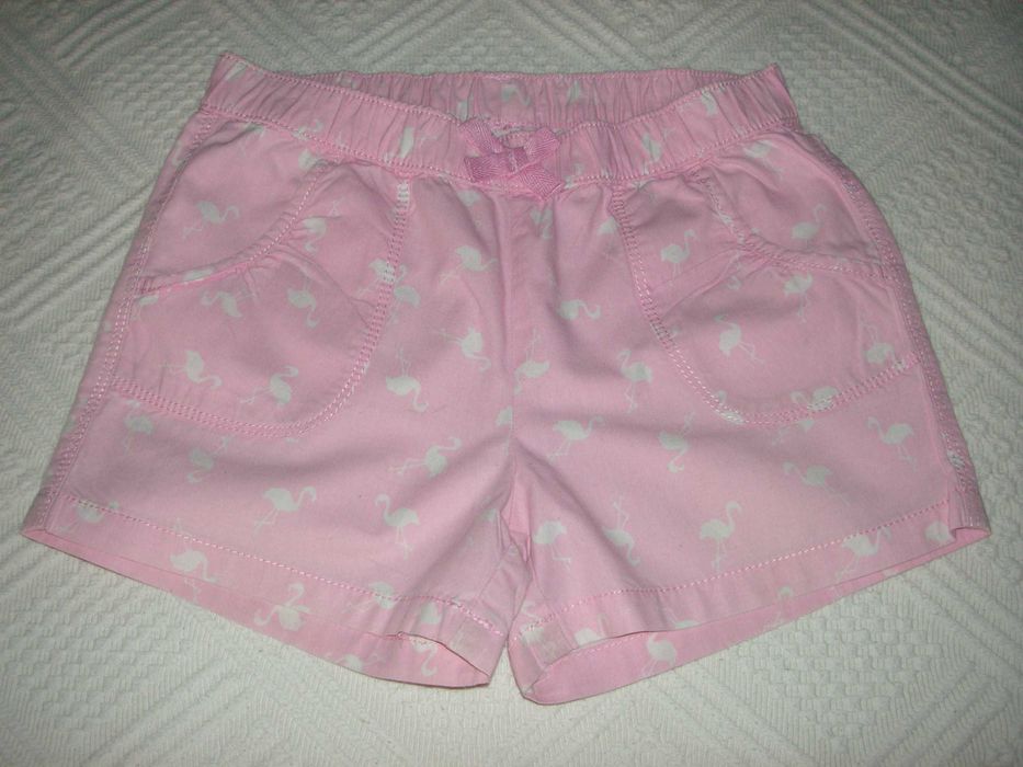 Calções Algodão Amarelos H&M, Rosa Palomino e Preto Zara (7 / 8 Anos)