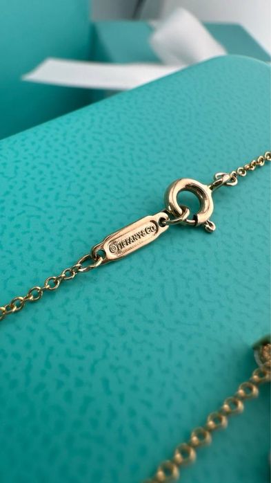 Колье крест Tiffany Оригинал золото 750