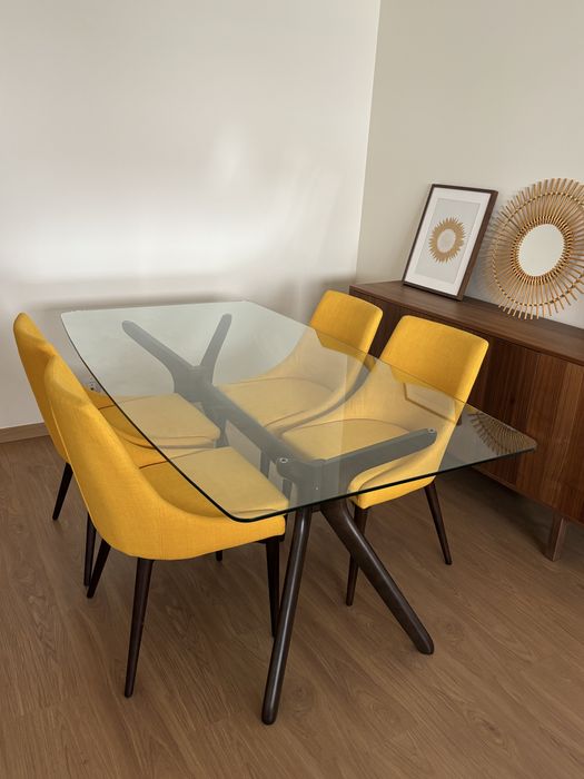Mesa jantar mais cadeiras