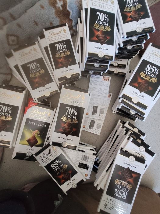 Czekolady lindt  70% 85% Dark PO 10 ZŁ SZTUKA.