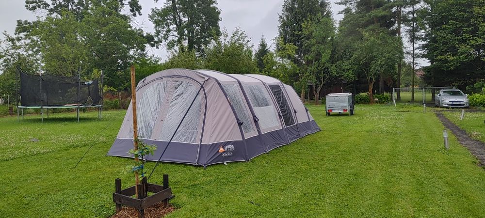 Namiot pompowany Vango Lismore Air TC 600XL (Polycotton) + Vango Family Tent Shelter! Stan BDB