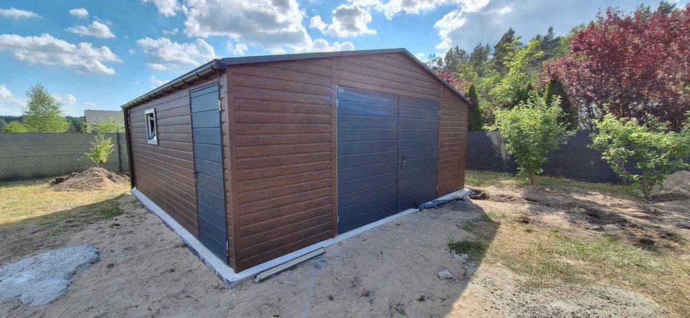 Garaż blaszany 6m x 5m Premium Garaże blaszane 6x5 6x6 8x5 8x6 9x5 9x6 PRODUCENT