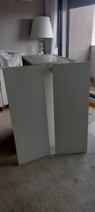 Parte lateral de estrutura de móveis de cozinha superior 100x37 CMS.