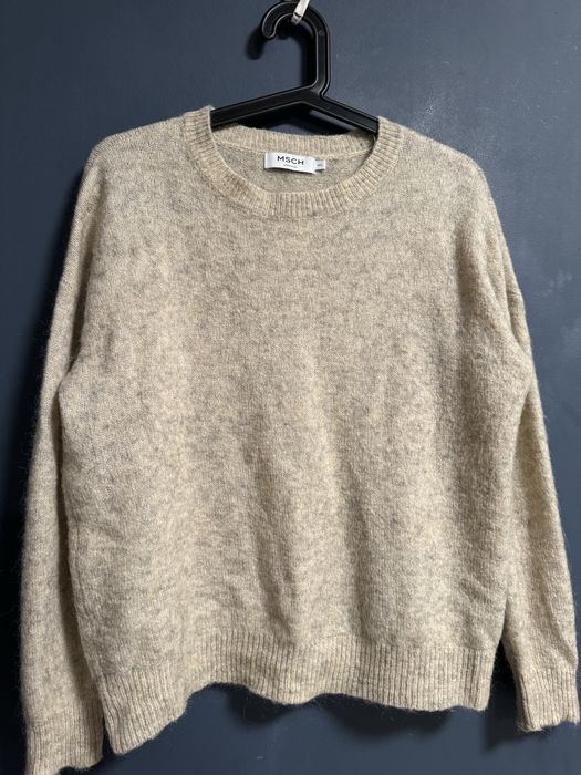Beżowy sweter sweterek MSCH Copenhagen M/L  Moher wełna