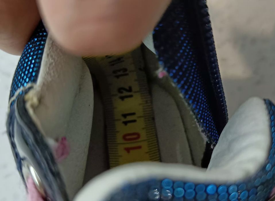 Botki buty trzewiki dziewczęce Nelli Blu rozmiar 20 Mieniący się grana
