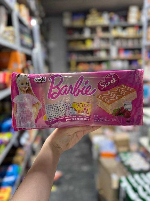 Бісквіт з молочною начинкою Freddy Barbie Барбі 10*25 г