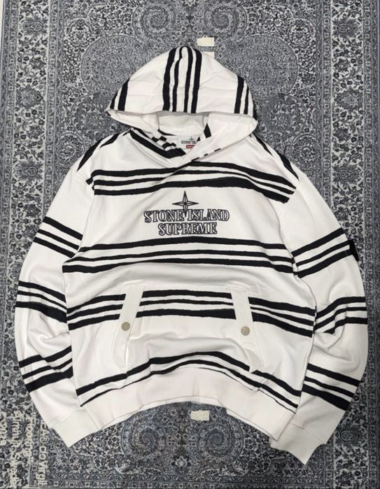Худі stone island x supreme / stone island supreme