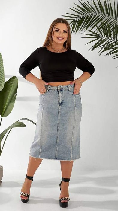 Джинсова спідничка ( полубатал)