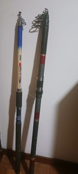 Varias Canas de pesca Vendo ou troco material de pesca