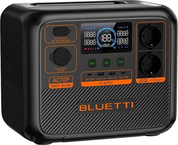 Портативна зарядна станція Bluetti AC70P/акум LiFePO4 Зарядная станция