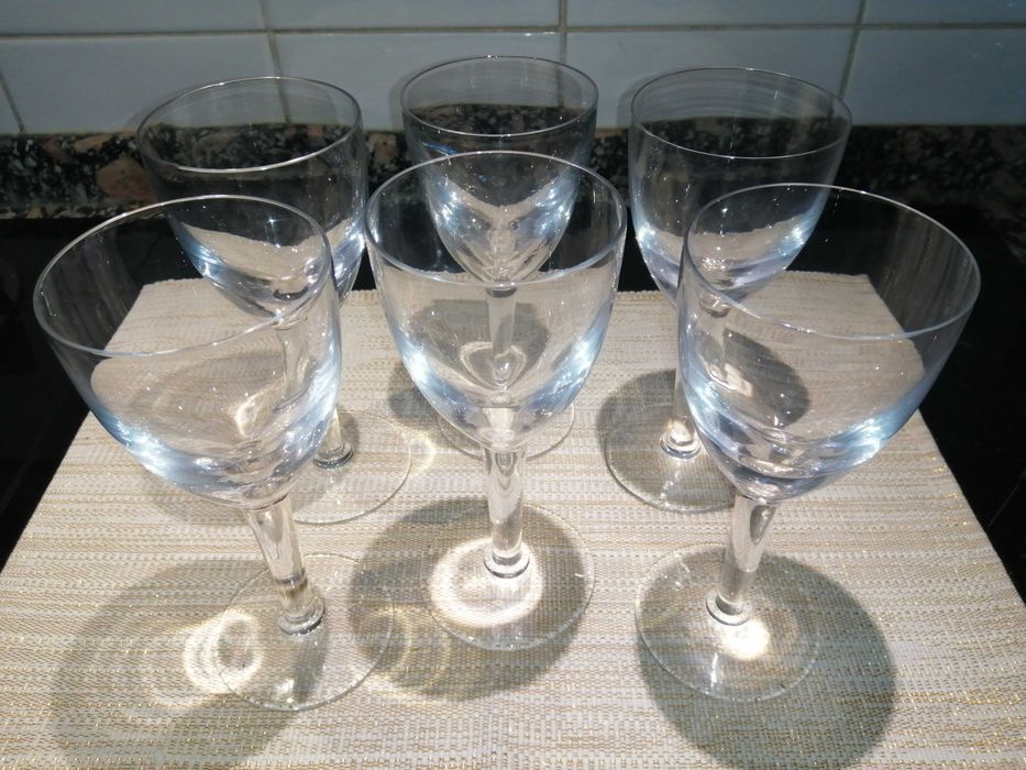 Serviço em cristal com frapé / balde para gelo e 6 copos, novo.64586012532995123