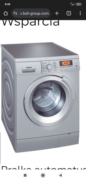 Pralka na części Siemens WM16S74SOE