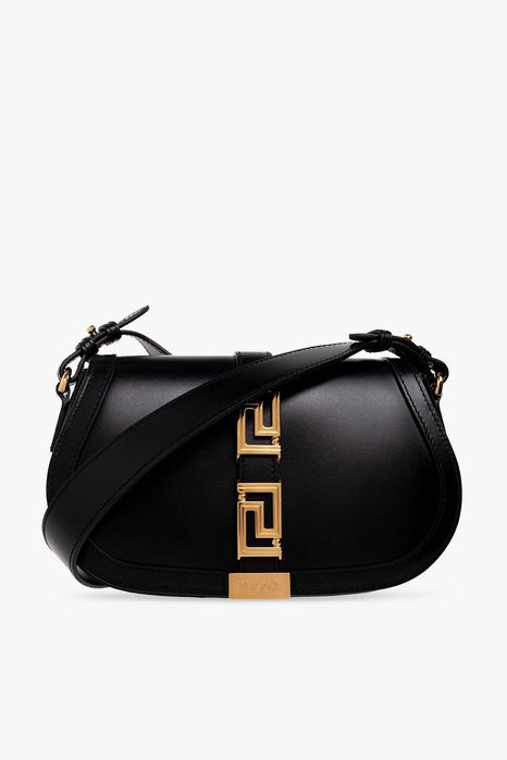 Versace Czarna  Torba na ramię ‘Greca Goddess’