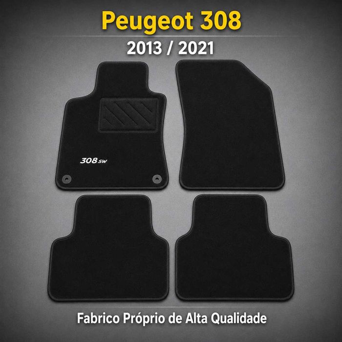 4 Tapetes - Peugeot 208/308/508/2008/3008