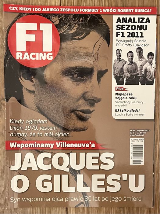 Czasopismo F1 Racing numer 90 styczeń 2012