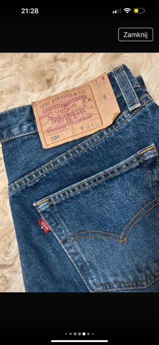 Spodnie jeansy Levi’s 501 wysoki stan M