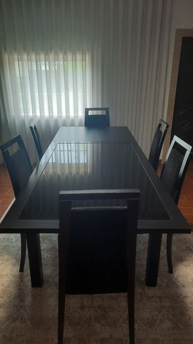 Mesa jantar + 6 cadeiras