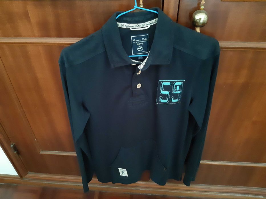 3 polos 13/14 anos, algodão, (2Máximo Dutti + 1Berg) sem uso