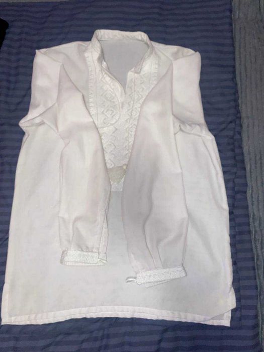 Чоловіча Сорочка Біла Вишиванка