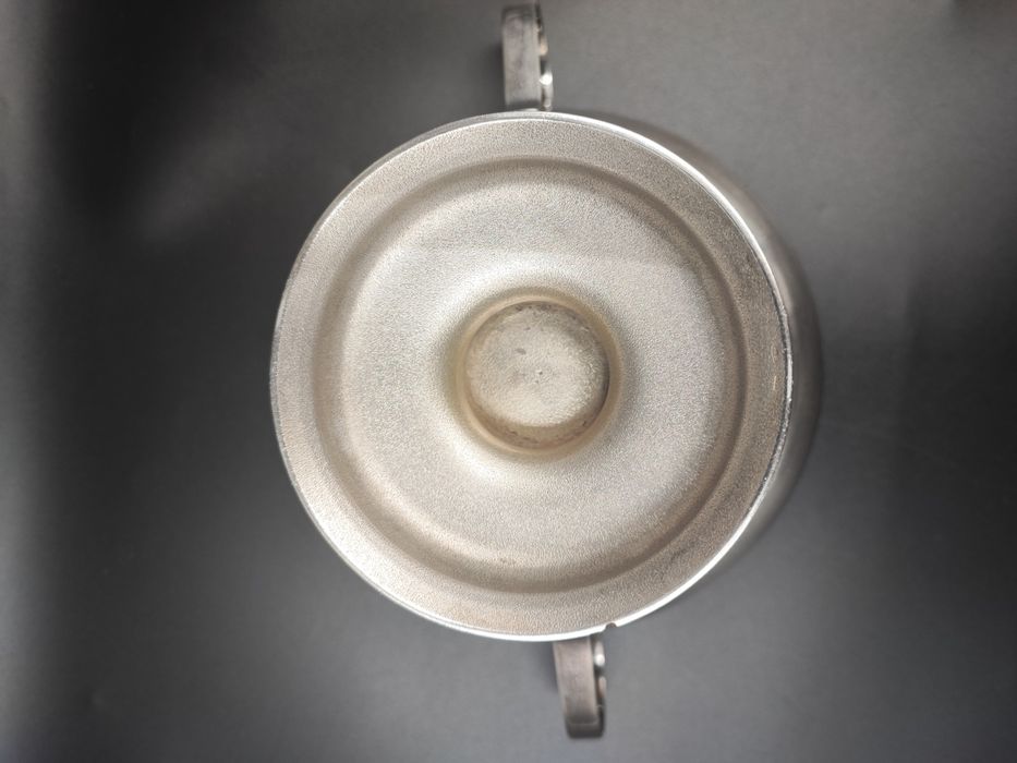 Срібна цукерниця "Північна чернь" - прикрашено квітками