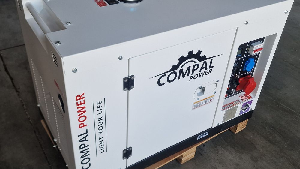 Gerador compal de 11 kva a diesel novo trifasico e monofasica