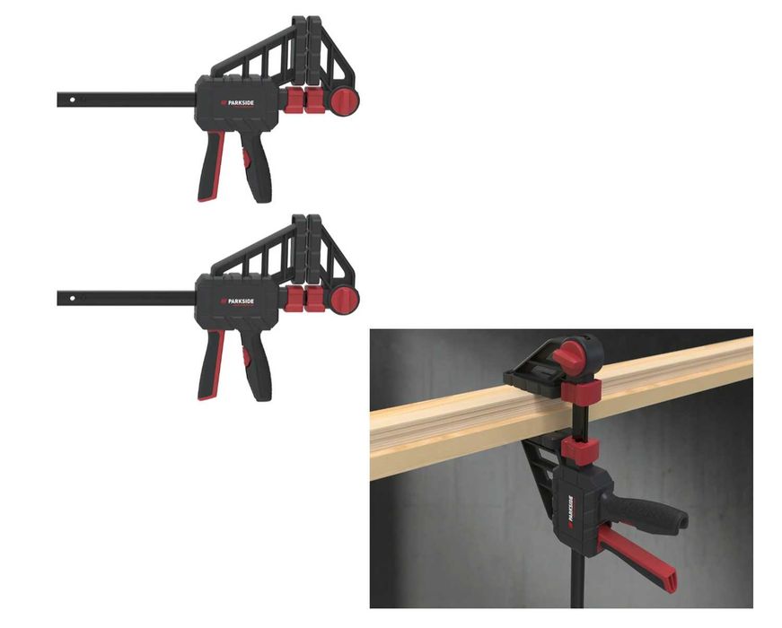 Ścisk stolarski ściski jednoręczny 150mm PARKSIDE 120kg MOCNY kpl.4szt