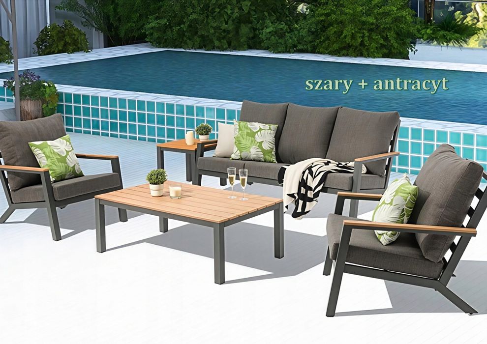 Meble ogrodowe tarasowe aluminiowe wysyłka nowosc