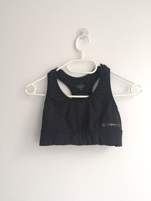 Stanik biustonosz sportowy xxs xs czarny