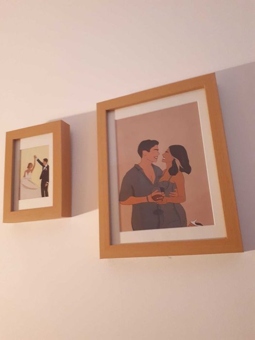 Quadro Personalizado com retrato Cartoon, ideal para prenda