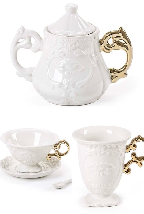 Seletti чашка, чашка + блюдце + ложка + блюдце , сахарница