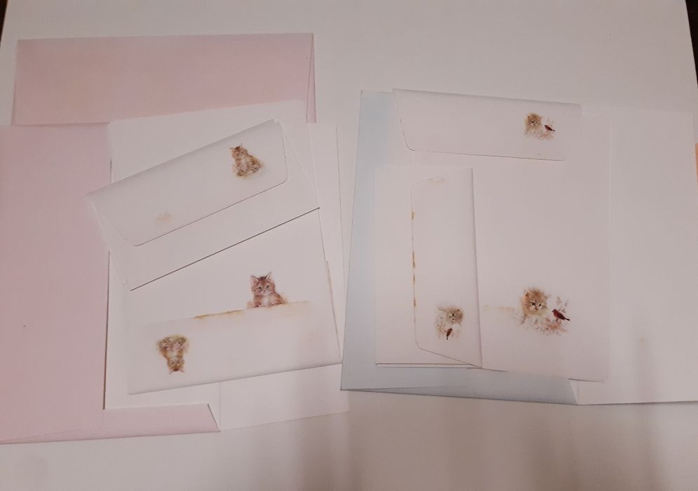 Conjuntos de papel de carta antigos
