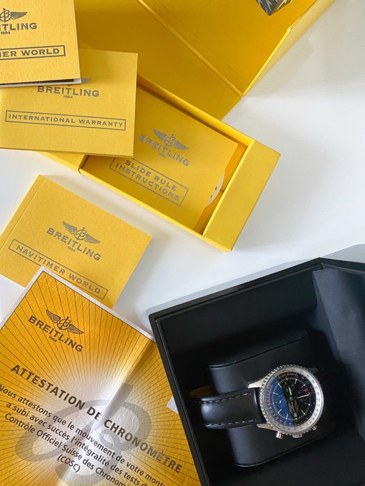 Breitling Navitimer Chronograph GMT 46 + srebrna bransoleta