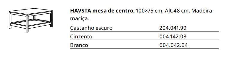 Mesa de centro ikea HAVSTA
