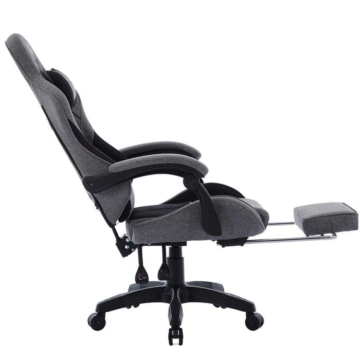 Fotel Gamingowy Infini ThrustX z podnóżkiem Dark Gray