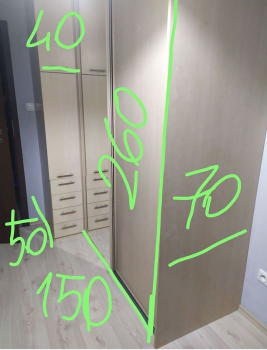 Do końca tygodnia.  Szafa pod zabudowę Komandor Lustro 200x260x70