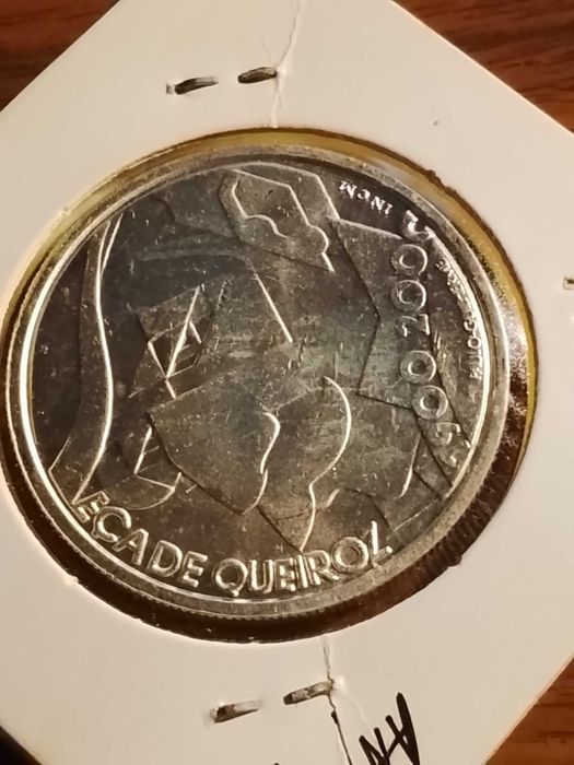 Moeda de 500 escudos de 2000, de Eça de Queiroz, em Prata