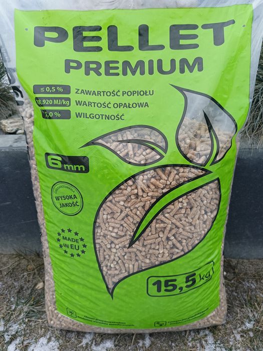 Pellet Premium 6mm bukowo sosnowy 18,92 kj , transport winda