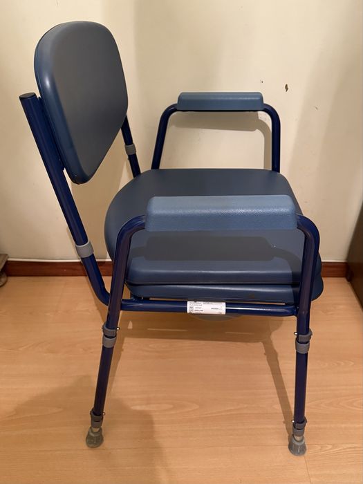 Cadeira sanitária para idosos e pessoas com deficiência