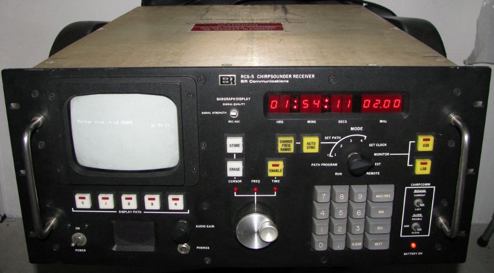 Receptor/Analisador Chirp Sounder BR RCS-5