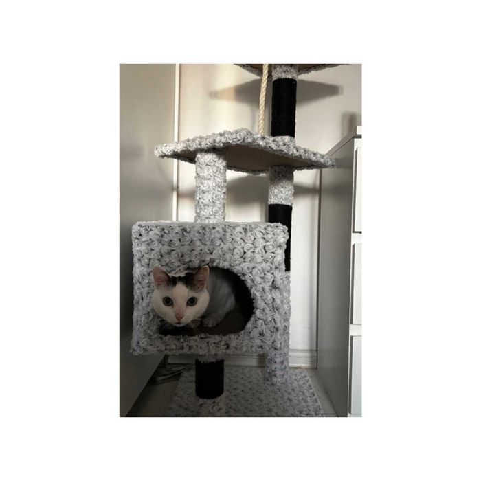 NOWY Drapak dla kota domek XXL legowisko drzewko piętrowy