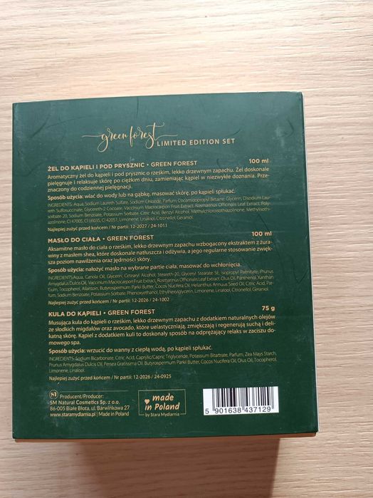 Zestaw kosmetyków świąteczny stara mydlarnia