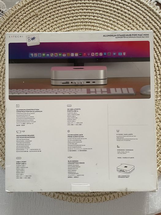 Satechi Aluminium Stand Hub Podstawka Pod Maca Mini Stacja Dokujaca