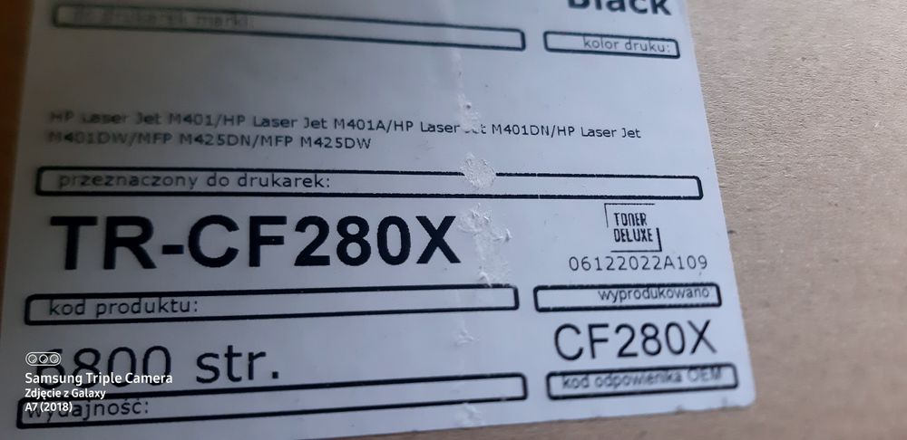 Toner do drukarki Hp