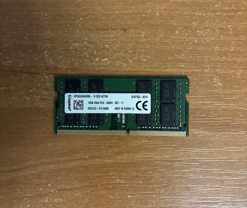 оперативна память для ноутбука DDR4, 16Gb, Kingston