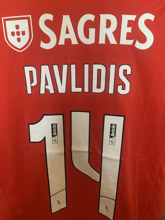 Camisola Principal Benfica Pavlidis 2024/25