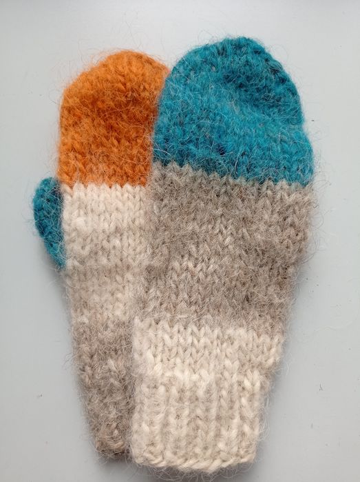 Варежки Наnd made шерсть