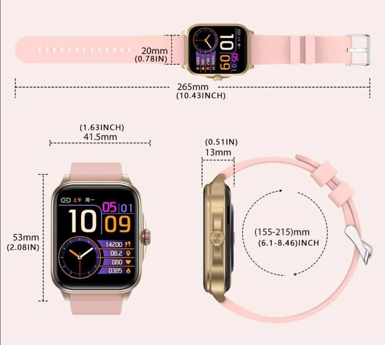 Smartwatch SOUYIE T90 1,91" hd bluetooth czarny