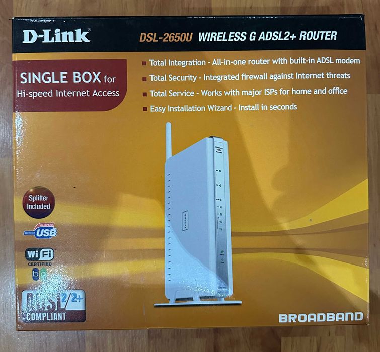 D-Link DSL-2650U | ADSL роутер | Б/У