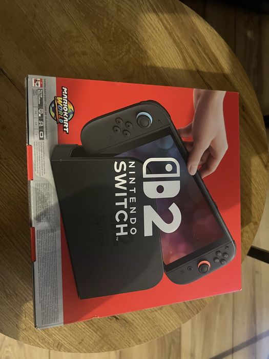 Nowa Konsola NINTENDO Switch 2 Black + Mario Kart World (do pobrania) Czarny